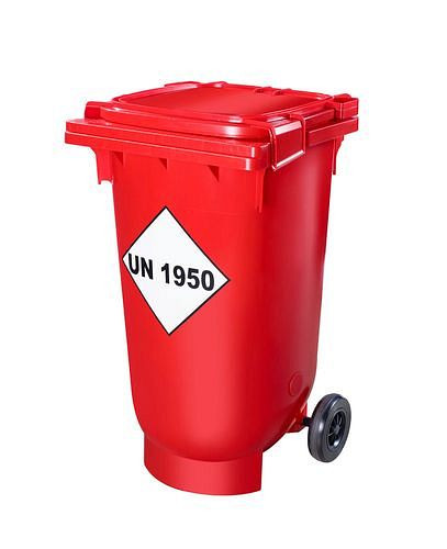 DENIOS Transport- und Sammelbehälter für leere Spraydosen, 200 Liter, 271-768