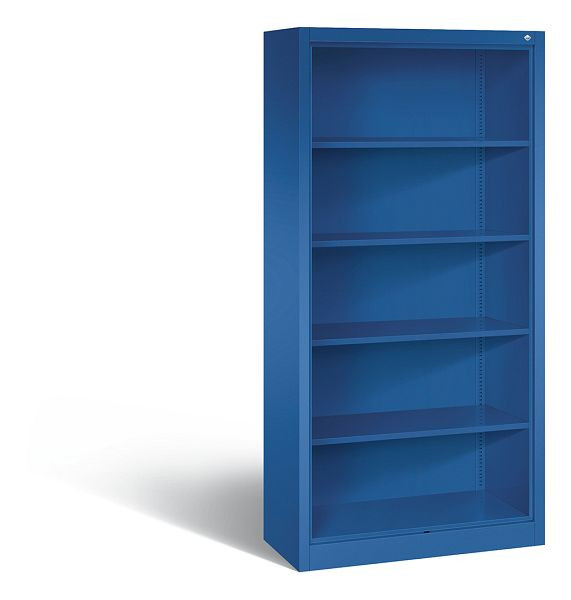 C+P Stahlregal mit Rückwand Acurado, H1950xB930xT400mm, Farbe: Enzianblau, 5 OH, 9160-000 S10018