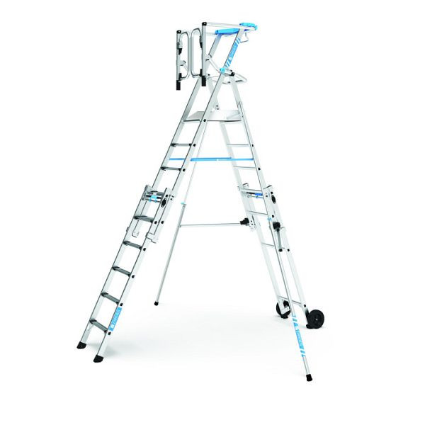 ZARGES ZAP Masterflex Plus S - Teleskop-Plattformleiter 9 Stufen, Stufentiefe: 60 mm, 41158