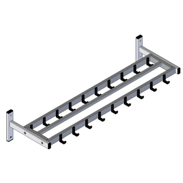 STEIN HGS Wandgarderobe HIQ Haken, 19 Haken, 83935.0002