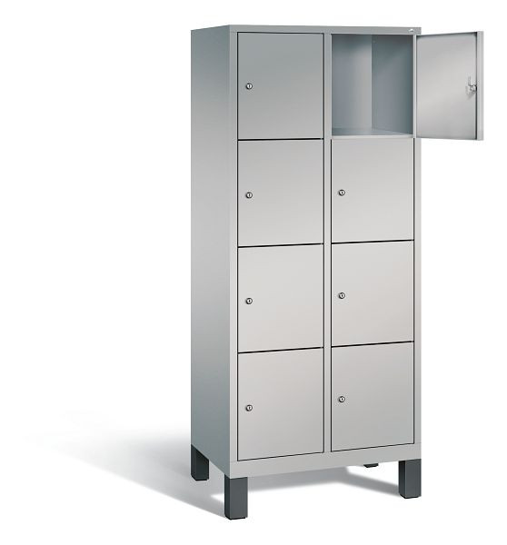C+P Schließfachschrank Evolo, H1850xB810xT500mm, Farbe: Weißaluminium, 48010-224 S10043