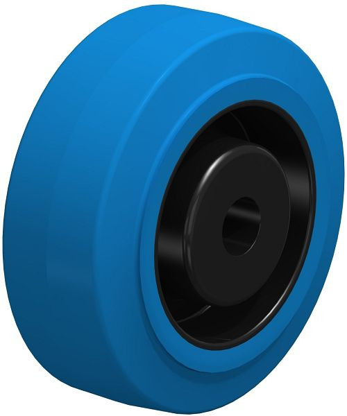 Blickle POEV 80/12R-SB Rad aus Elastik-Vollgummi, Blau, 597716