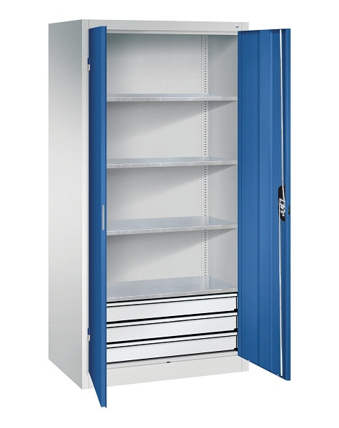 C+P Werkzeugschrank Acurado, H1950xB930xT600mm, 7035/5010, 8922-503 S10154