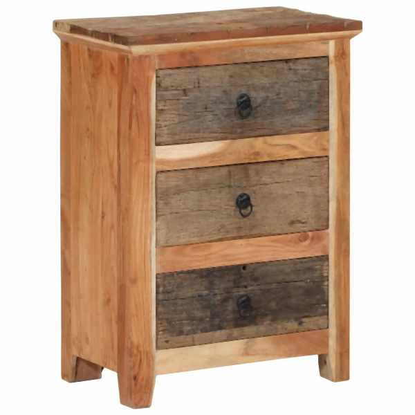 vidaXL Beistellschrank 55x33x75 cm Massivholz Akazie, 354322
