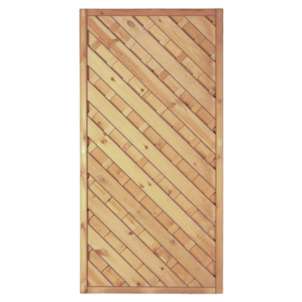 T&J Maxi-Diagonal 1 90 x 180 cm, Rahmen 45/45 mm, kdi grün, Lamellen geriffelt & geschraubt, 11420