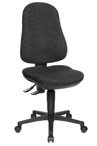 Topstar Bandscheiben-Drehstuhl, spezieller Bandscheibensitz, stufenlose Sitzhöhenverstellung, anthrazit, 8170G22