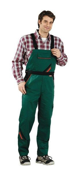 Planam Highline Latzhose, grün/schwarz/rot, Größe 68, 2335068