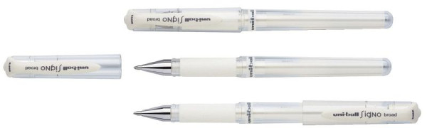 Uni-Ball Gelroller uni-ball® SIGNO UM-153, Schreibfarbe: weiß, 146801