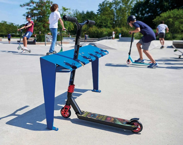 Procity Rollerständer mit Füßen, Farbe RAL 7044, 204741.7044
