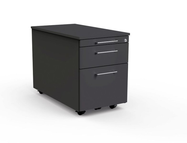 Kerkmann Rollcontainer mit Zentralschloss, Artline, B 420 x T 800 x H 540 mm, anthrazit, (Montage), 12746913-1