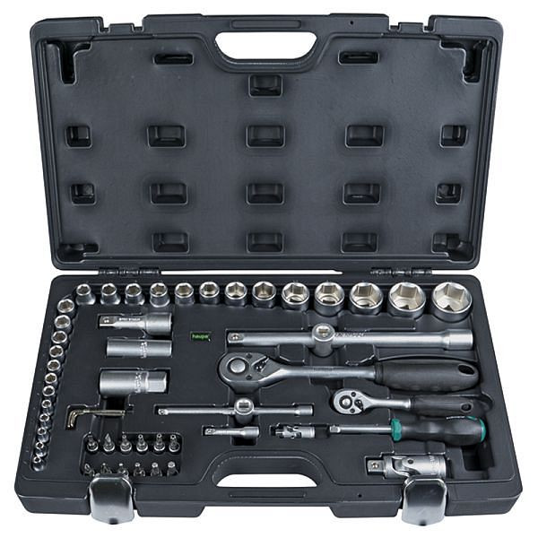 Haupa Steckschlüsselsatz 1/4"+ 1/2" 55-teilig, 110678, 4011923054465