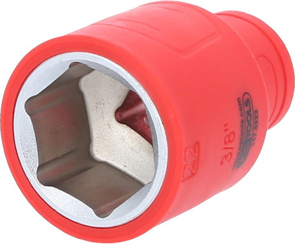 KS Tools 3/8" Isolierte Stecknuss, 22 mm, 117.5222, 4042146910719