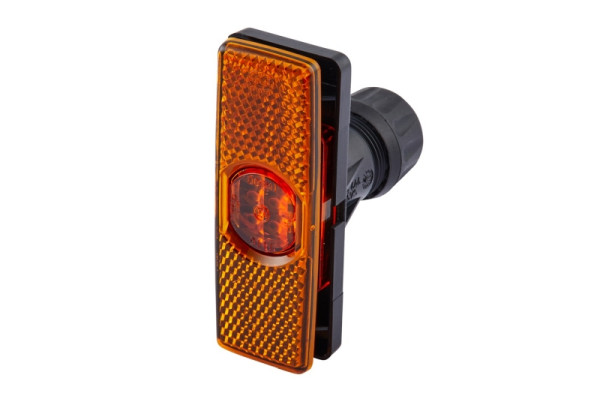 HELLA Seitenmarkierungsleuchte, LED, 24V, Schraubanschluss/Einbau, Lichtscheibenfarbe: gelb, LED-Lichtfarbe: gelb, rechts/links, 2PS 008 382-801