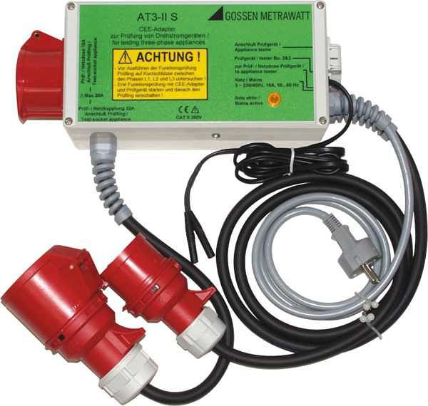 Gossen Metrawatt Adapter für aktive und passive Prüfung, AT3-II S (CEE 16/32 DI Adapter), Z745T