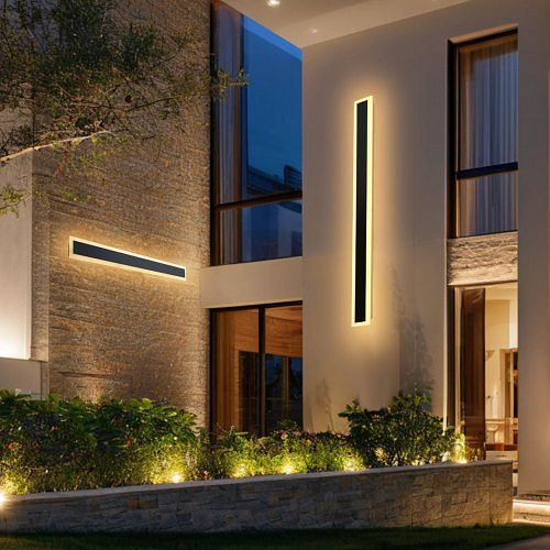 VEVOR Wandleuchten 2er-Pack, 100 cm Streifen, 3000K Warmweiß, IP65, für Haus, Veranda, Garage, Garten, Terrassen, HWBDBDRGBDDFRF5DA001V7