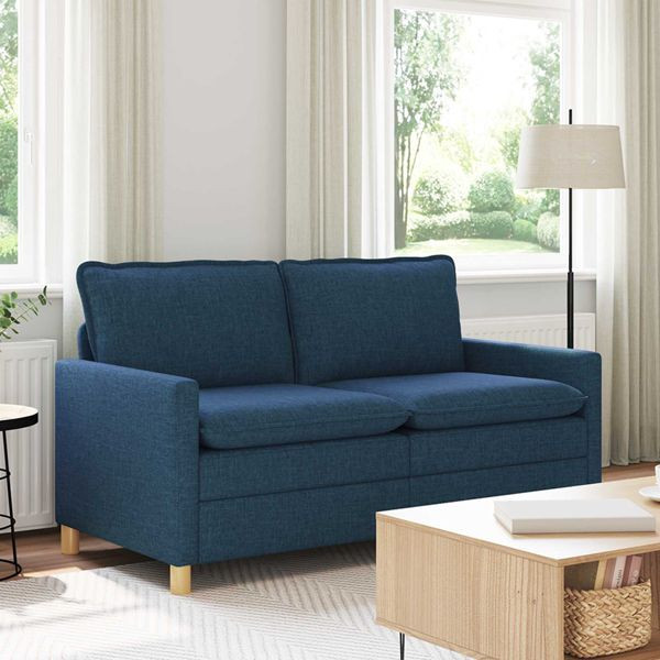 vidaXL Sofa Blau 156 x 81 x 87,5 cm Stoff, 42028838