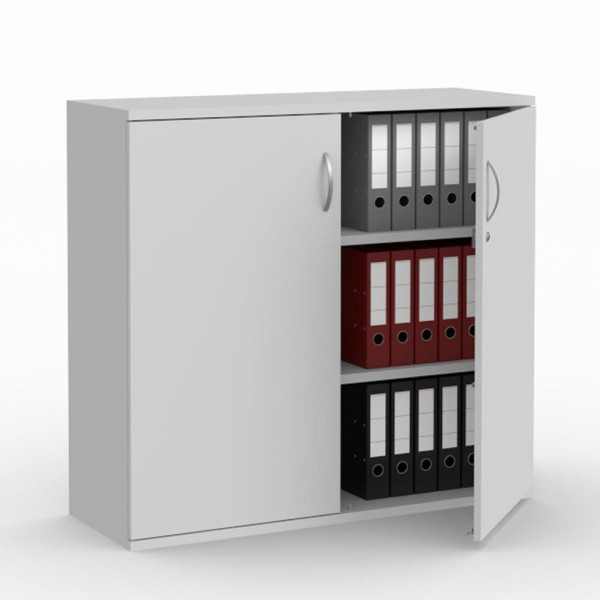 Deskin Flügeltürenschränke MULTI M pro, Dekor lichtgrau, B 1200 x H 1140 x T 420 mm, 270135