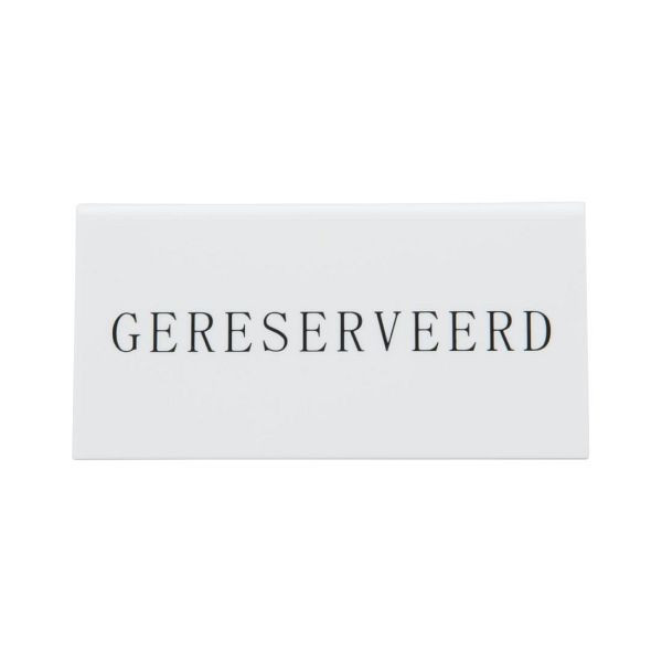 Securit Reservierungstischständer in Niederländisch: 'Gereserveerd', VE: 5 Stück, CU915