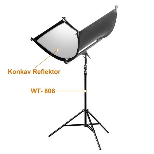 Walimex pro Reflektor Halfpipe + WT-806, 1022821, 4056929228212