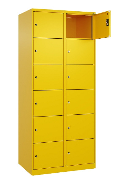 C+P Schließfachschrank Evolo PLUS, 12 Fächer, 1850x800x500mm, 1023/1023, 049000-226 S10022