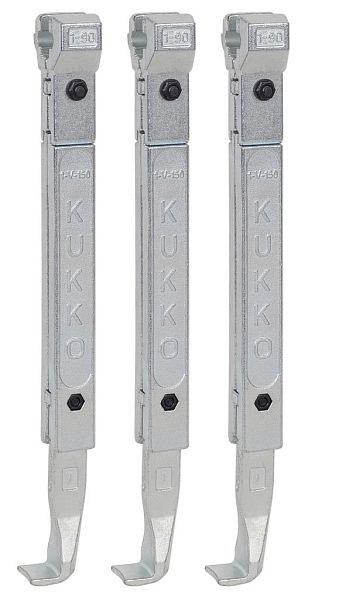 KUKKO 3 Abzughaken (Satz), Hakenlänge: 250 mm, Länge in mm: 355, 1-250-S