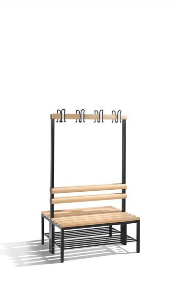 C+P Garderobenbank doppelseitig Basic, H1650xB1000xT750mm, 8050-210 S10021