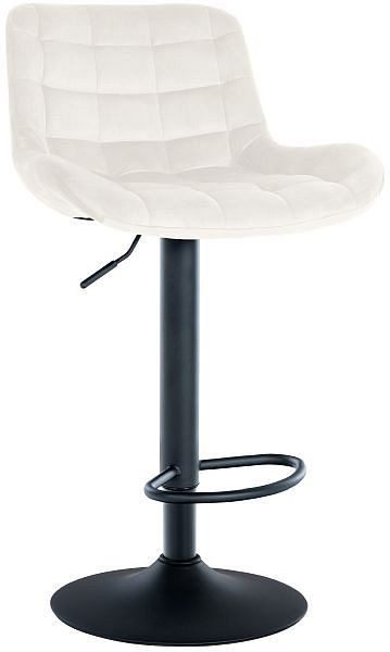 CLP Barhocker Tover Samt, creme, 321047, 4251756480257