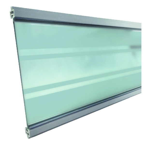 T&J GOTLAND-Serie WPC-Steckzaunsystem, Glasfüllung 6 x 206 x 1793 mm, SILBER, 44848