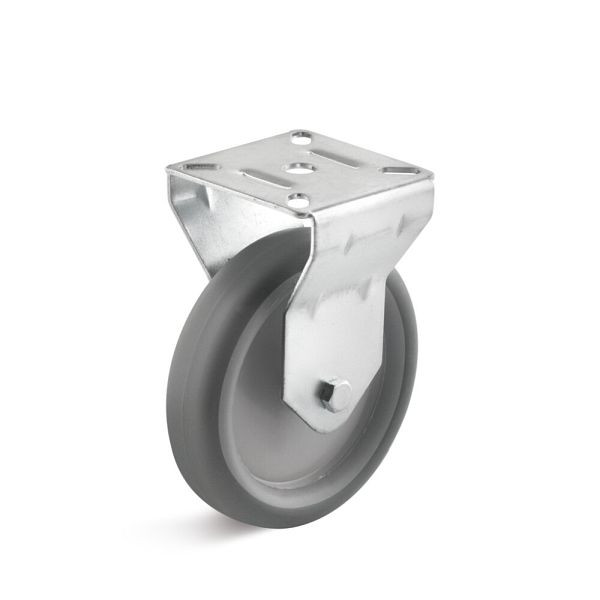 Torwegge Thermoplast Apparate Rollen, VE: 4 Stück, Tragfähigkeit 65 kg, Rad-Ø 100 mm, Radbreite 25 mm, Bockgehäuse, Gleitlager, 0030353