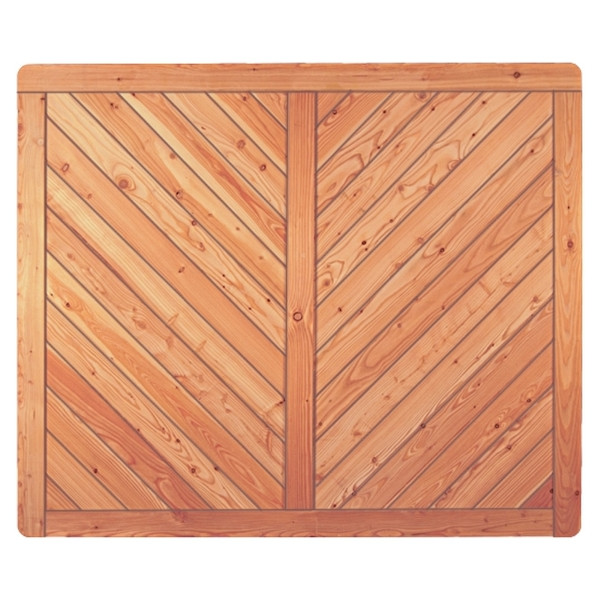 T&J SKAGEN-Serie Lärche Zaunelement, 180 x 150 cm, Rahmen 44/88 mm, Profilbretter 18/125 mm, 29302