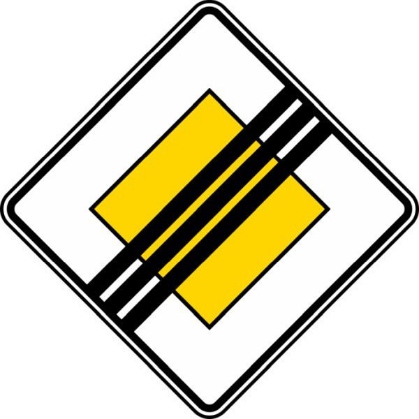 Stein HGS Ende der Vorfahrtstraße Nr. 307, 600x600mm /RA1/Alform, 307-212