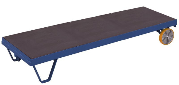 VARIOfit Schwerlast-Rollplatte, Ladefläche: 3.290 x 800 mm, RAL 5010 enzianblau, Traglast: 2.000 kg, zu-1145