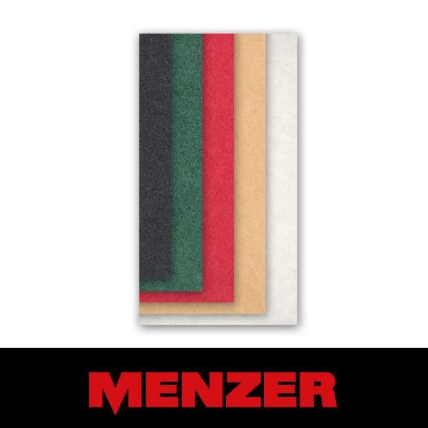 Menzer Handpad Super, 115 x 250 mm, weiß, Strapazierfähiger Polyester, VE: 10, 243051000