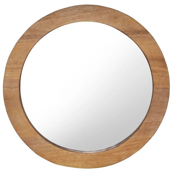 vidaXL Wandspiegel 60 cm Teak Rund, 288806, 8719883911014