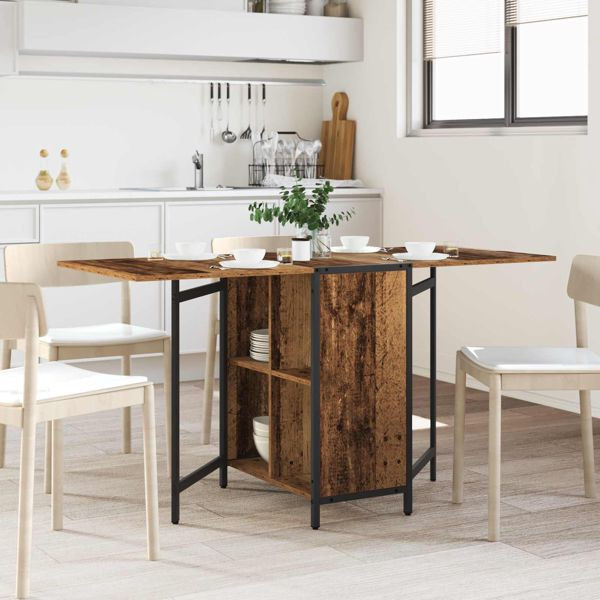 vidaXL Esstisch 144 x 60 x 75 cm Holzwerkstoff Altholz Rechtwinklig, 8006069
