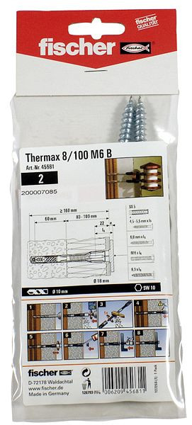 Fischer Thermax 8/100 M6 B, VE: 5 Stück, 45681