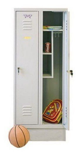 Eurobox Spind, 2 Abteile 800 mm, H: 1450 mm, 0700-040201