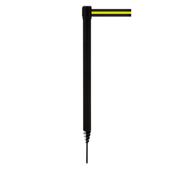 Stein HGS Personenleitsystem -P-Line Outside-, schwarz, schwarz/gelb/schwarz waagerecht (gestreift), mit Sicherheitsverschluss (selbstlösend), 37689-0502