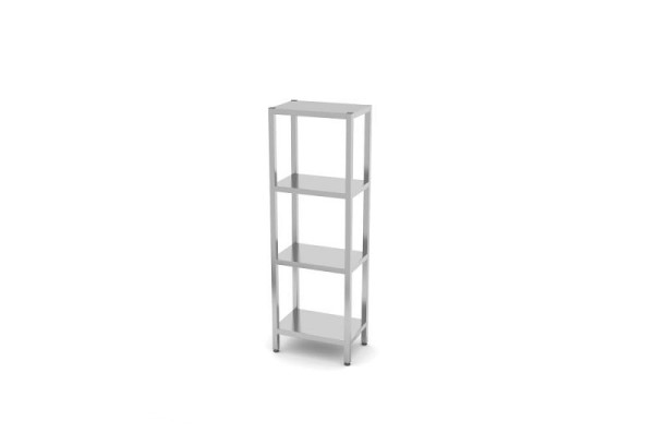 Hendi Regal mit 4 Böden, zur Selbstmonage, 600 x 400 x 1800 mm, 812501