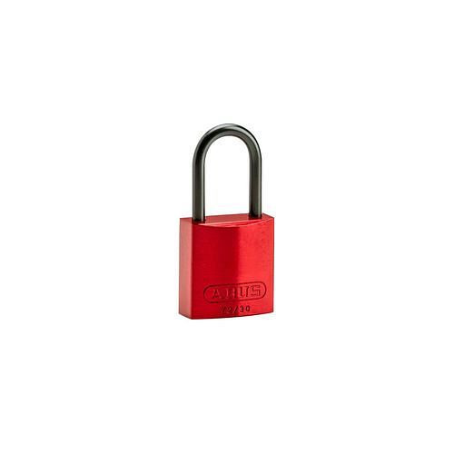 Brady Vorhängeschlösser Aluminium, VE: 6 Stück, lichte Bügelhöhe 40 mm, rot, 307997