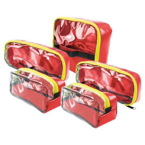 AEROcase PRO 1R Innentaschen-SET, Farbe: Rot, VE: 5 Stück, HT03-RPL1-C-SET-R