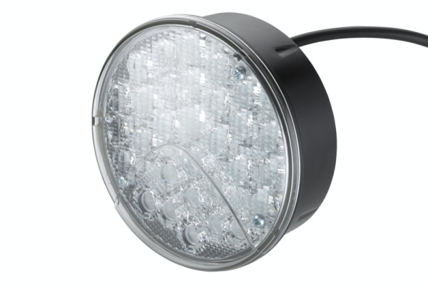 HELLA Heckleuchte, LED, 24V, Anbau/geschraubt, Lichtscheibenfarbe: transparent, Kabel: 500mm, Stecker: offene Kabelenden, rechts/links, 2NR 344 169-461