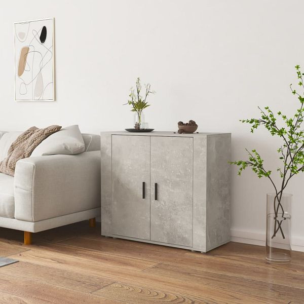 vidaXL Sideboard Betongrau 80x33x70 cm Holzwerkstoff, 816564