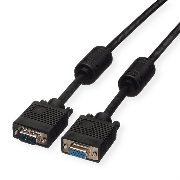 ROLINE VGA-Kabel HD15 ST - BU mit Ferritkern, 3 m, 11.04.5353