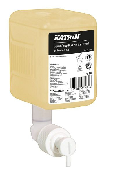 Katrin Handwaschseife Pure Neutral 500 ml, VE: 12 Stück, 578700