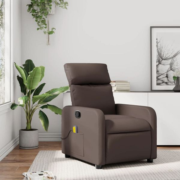 vidaXL Massagesessel Braun Kunstleder, Top-Qualität, 374192