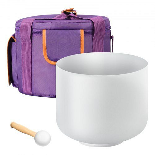 VEVOR Kristall-Klangschale 20 cm, F-Note Wurzel Chakra mit Gummihammer, O-Ring & Tragetasche, ideal für Meditation & Yoga, YBDBSJZTCCZHRH6V4V0