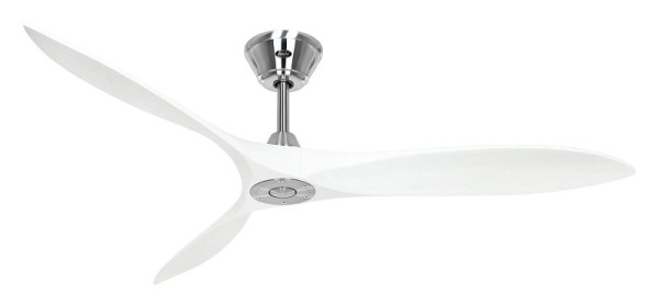 CasaFan Deckenventilator Eco Airscrew 152 Chrom gebürstet-Lack matt weiß, 315242