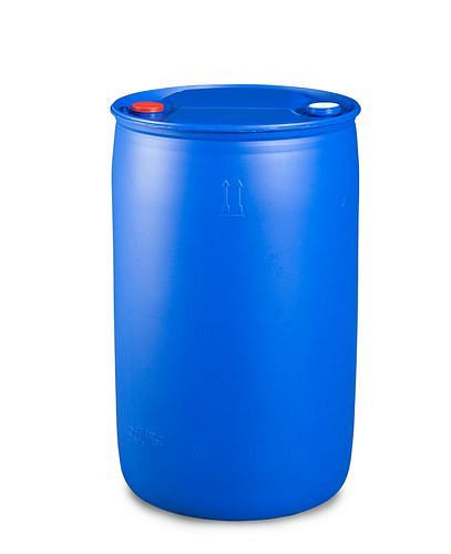 DENIOS Kunststoff-Spundfass, 220 l, Spundverschraubung 3/4'' und 2'', 266141