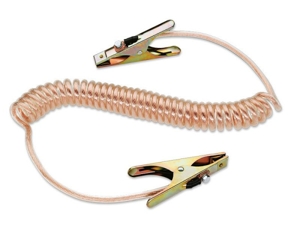 ELSPRO Potentialausgleichsleitung, konfektionierte Leitung, ausgezogene Länge: 5 m, Anfang: Kabelschuh, Ende: Kabelschuh, WLP50KK6